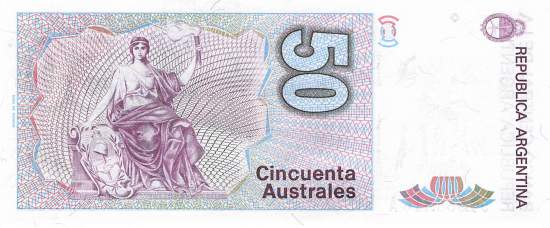 Argentinien p326b3 50 Australes 1986